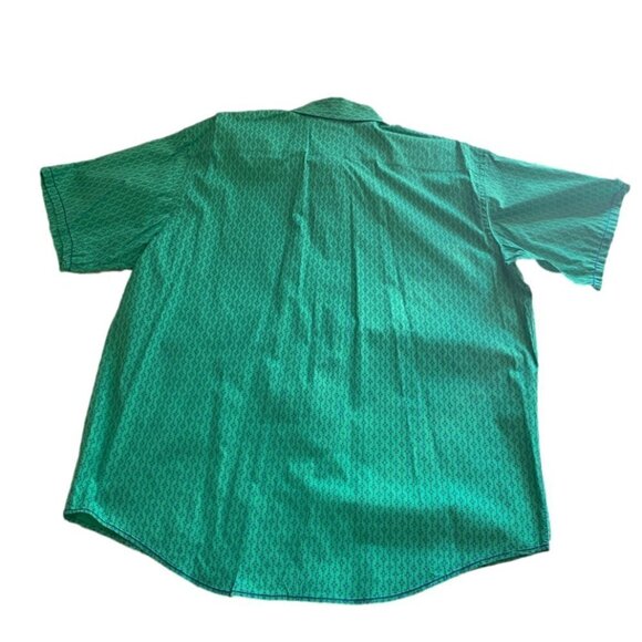 🐴 Rough Stock By Panhandle Men's Green & Blue SS Button Down Western Shirt - Picture 6 of 7
